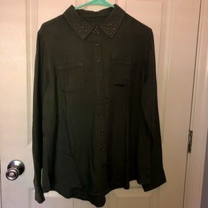 Green button up